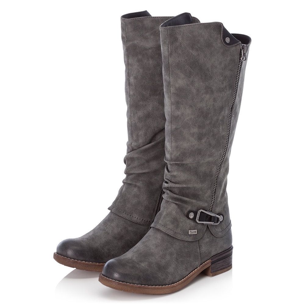 Rieker 94652 Fabrizia Synthetic‎ Leather Tall Water Resistant Boot Size 37